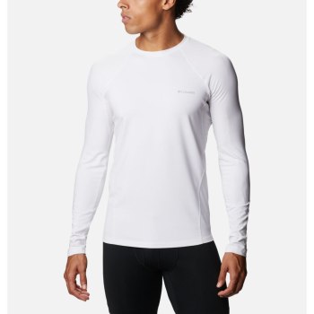 Columbia Muške Majice S Kapuljačom - Midweight Stretch Baselayer Long Sleeve Bijele | JEUR-39617
